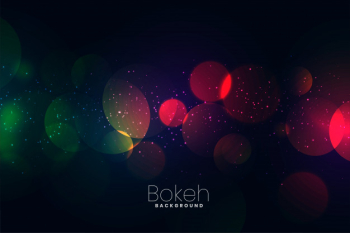 Attractive dark neon lights bokeh background Free Vector Attractive dark neon lights bokeh background Free Vector