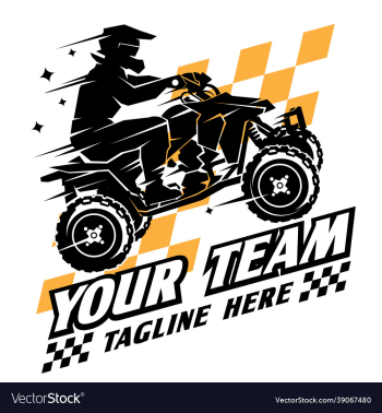 atv racing sport logo design