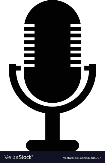 audio microphone silhouette audio microphone silhouette