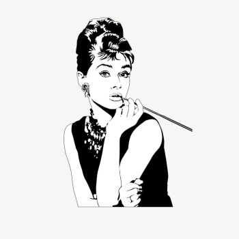 Audrey Hepburn drawing, famous actress | Free Photo - rawpixel Audrey Hepburn drawing, famous actress | Free Photo - rawpixel