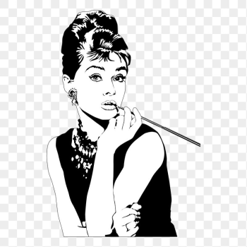 Audrey Hepburn png sticker, famous | Free PNG - rawpixel