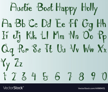 austie bost happy holly alphabet font austie bost happy holly alphabet font