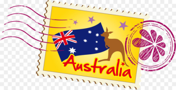 Australia Illustration - Stamps Australia Vector Australia Illustration - Stamps Australia Vector