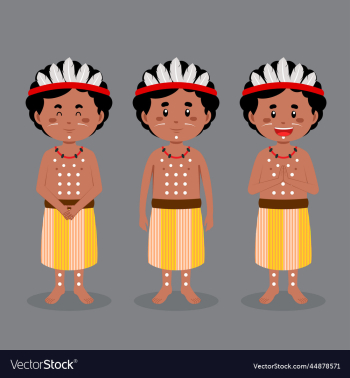austraulian aborigine character with various austraulian aborigine character with various