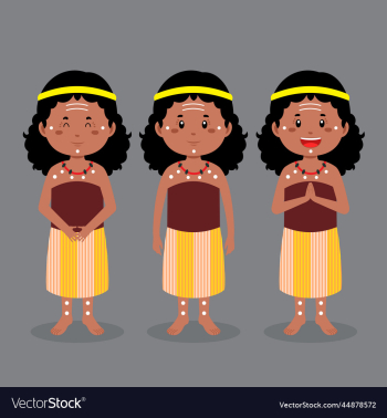 austraulian aborigine character with various austraulian aborigine character with various