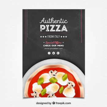 Authentic pizza poster