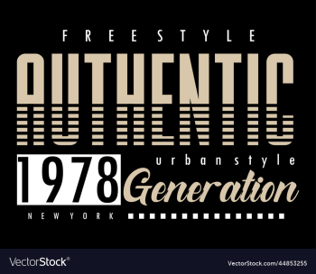 authentic typography for t shirt design premium