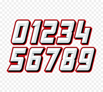Auto racing Motorsport NASCAR Font - font design and red background 
