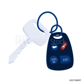 Automobile keys illustration Automobile keys illustration