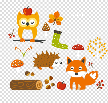 Autumn Cuteness Free content , Autumn elements transparent background PNG clipart