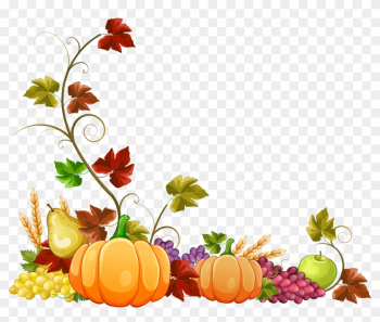 Autumn Fall Leaves Border Clipart Free Clipart Images - Autumn Pumpkin Clipart