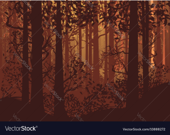 Autumn Forest Landscape vector image Autumn Forest Landscape vector image