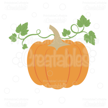 Autumn Harvest Pumpkin SVG Cutting File & Clipart