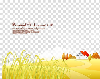 Autumn Illustration, Autumn field material transparent background PNG clipart