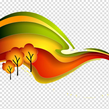 Autumn Landscape Illustration, Yellow autumn transparent background PNG clipart Autumn Landscape Illustration, Yellow autumn transparent background PNG clipart