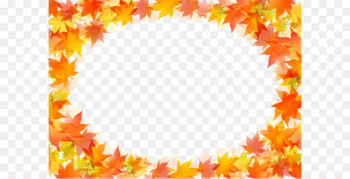 Autumn leaf color Drawing - Autumn leaves border Autumn leaf color Drawing - Autumn leaves border