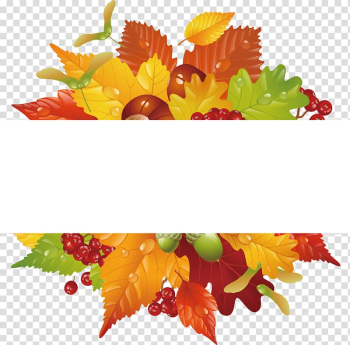 Autumn leaf color Euclidean , Beautiful autumn leaves label transparent background PNG clipart