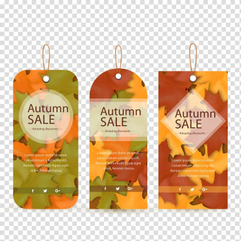 Autumn Leaf Euclidean , Autumn leaf decoration tag transparent background PNG clipart