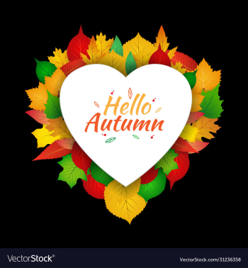 autumn love design template