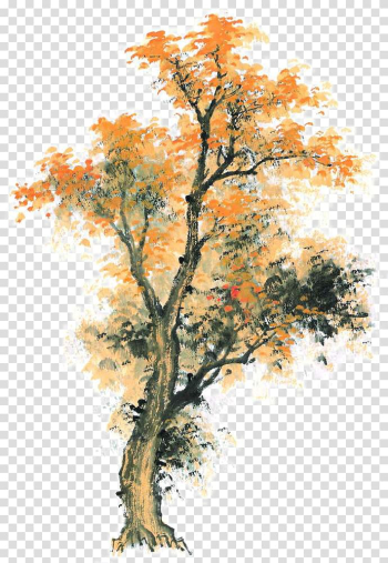 Autumn maple painted transparent background PNG clipart Autumn maple painted transparent background PNG clipart