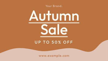 Autumn sale banner template, orange | Free PSD Template - rawpixel