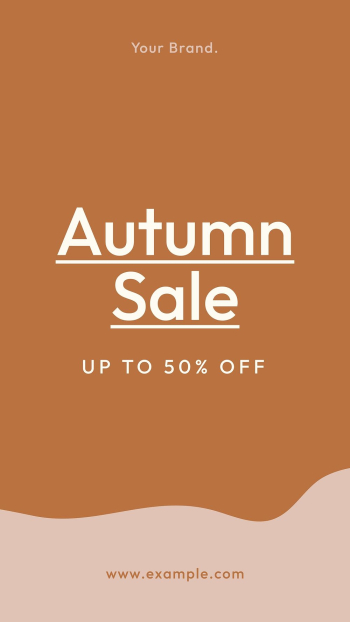 Autumn sale Instagram story template, | Free Vector Template - rawpixel
