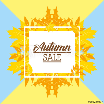 autumn sale square seasonal frame autumn sale square seasonal frame