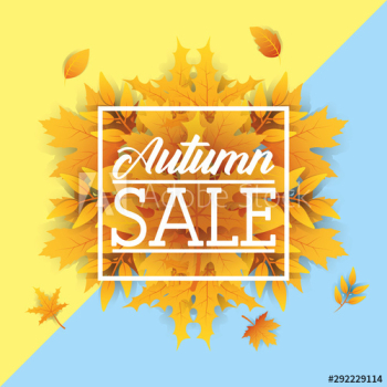 autumn sale square seasonal frame autumn sale square seasonal frame