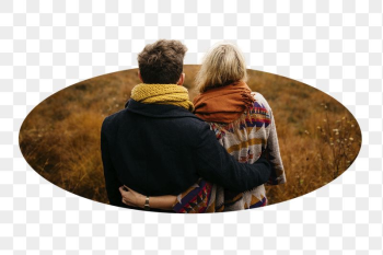 Autumn tourist png couple hugging | Free PNG - rawpixel