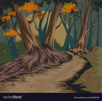 Autumn vector image Autumn vector image