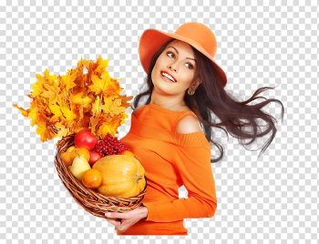 Autumn Woman , autumn transparent background PNG clipart