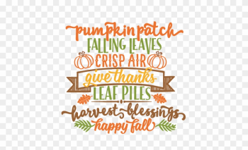 Autumn Word Art Svg Scrapbook Cut File Cute Clipart - Fall Word Art Png