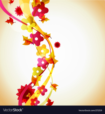 Autumnal abstraction vector image Autumnal abstraction vector image