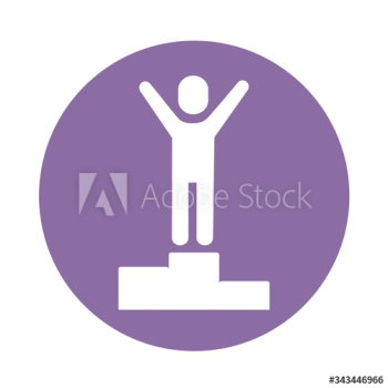 avatar silhouette with podium block style avatar silhouette with podium block style