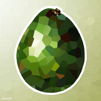 Avocado crystallized style sticker illustration | Free illustration - 2347499 Avocado crystallized style sticker illustration | Free illustration - 2347499