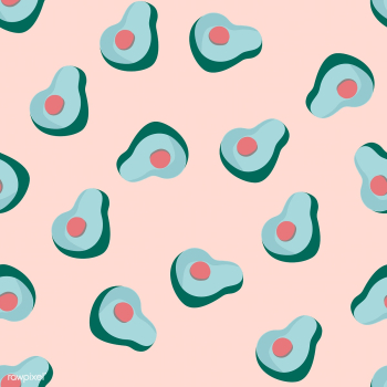 Avocados on pink seamless pattern background .. | Free stock vector - 516530