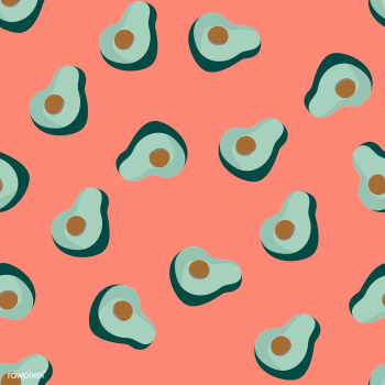 Avocados on pink seamless pattern background .. | Free stock vector - 516531