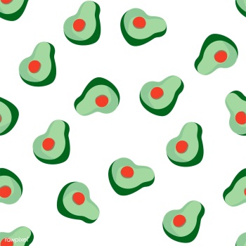 Avocados on white seamless pattern background.. | Free stock vector - 516518