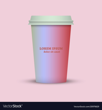 Awesome coffee cup vector image