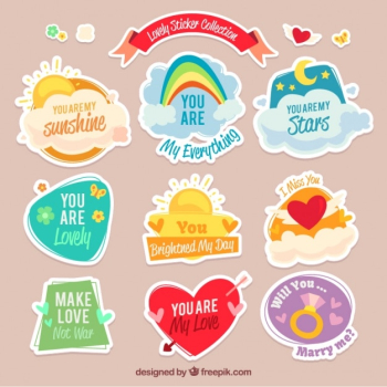 Awesome collection of lovely stickers