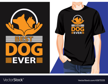 awesome eye-catchy modern dog love t-shirt print