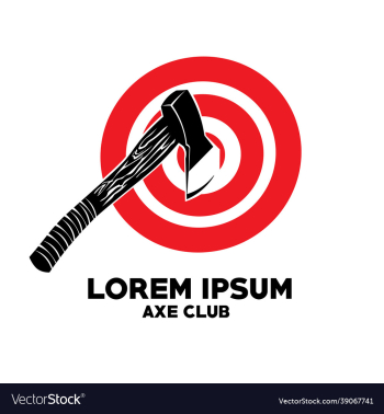 axe throwing club logo design axe throwing club logo design