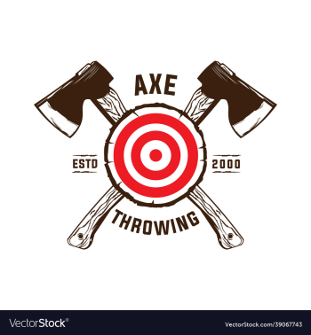 axe throwing club logo design axe throwing club logo design