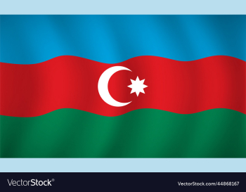 azerbaijan flag background