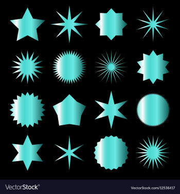  					Azure stars vector image														