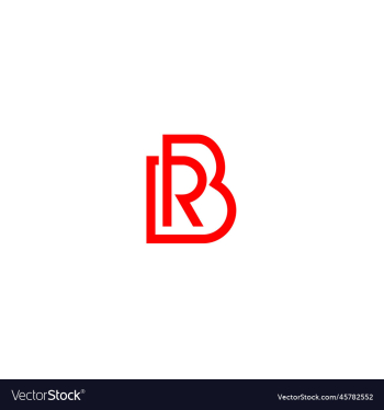 b r initials letter logo b r initials letter logo