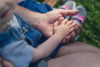 Baby And Father Hands Baby And Father Hands