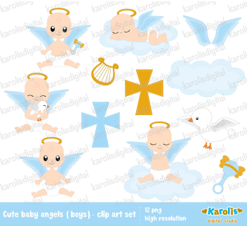 Baby Baptism Png Hd - Angel Baby Boy Baptism Background (#539487 ...