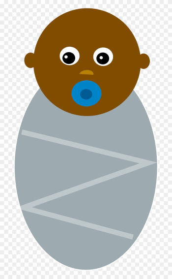 Baby Black Boy Infant Newborn - Clip Art Black Baby