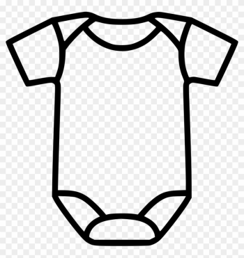 Baby Bodysuit Comments - Outline Baby Onesie Clipart